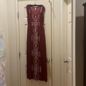 Xhilaration red maxi dress